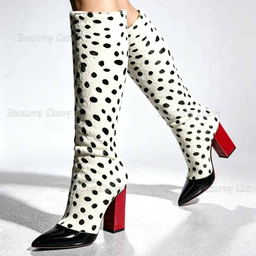 Leopard Print Boots – Pointed Toe – Green | KIMLUD