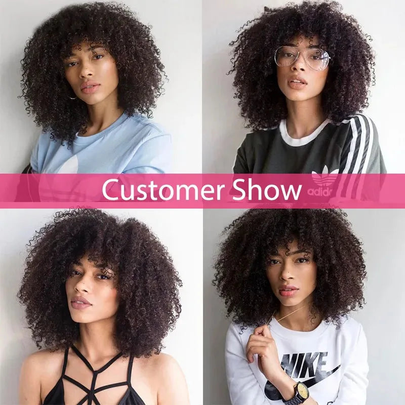 Afro Curly Bob Wig Hair Wigs And Extensions Remy Hair — Honey Blonde | KIMLUD