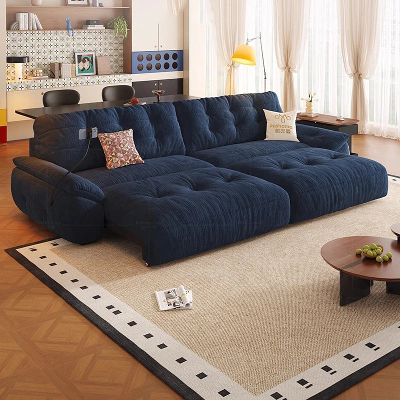 Minimalist Modern Sofa Foldable — Charcoal | KIMLUD