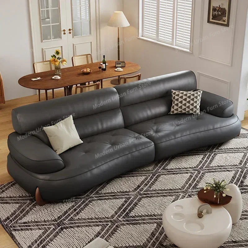 Velvet Lounge Sofa Large Modular Sectional With Soft Transitional Curves — Chocolate Brown | KIMLUD