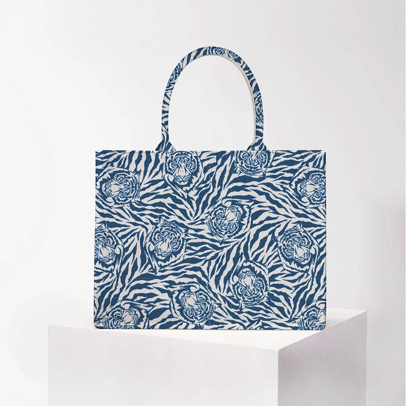 Personalized Tote Bag Canvas Printed — Natural | KIMLUD