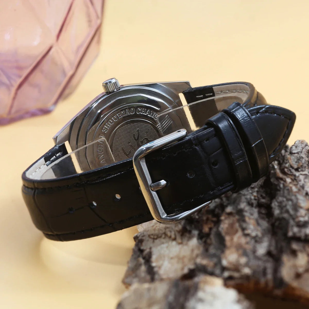 Mens 36MM Hand-Wind Mechanical Watch 7120 - Stainless Steel Waterproof Bauhaus Design Watch for Men Dropshipping