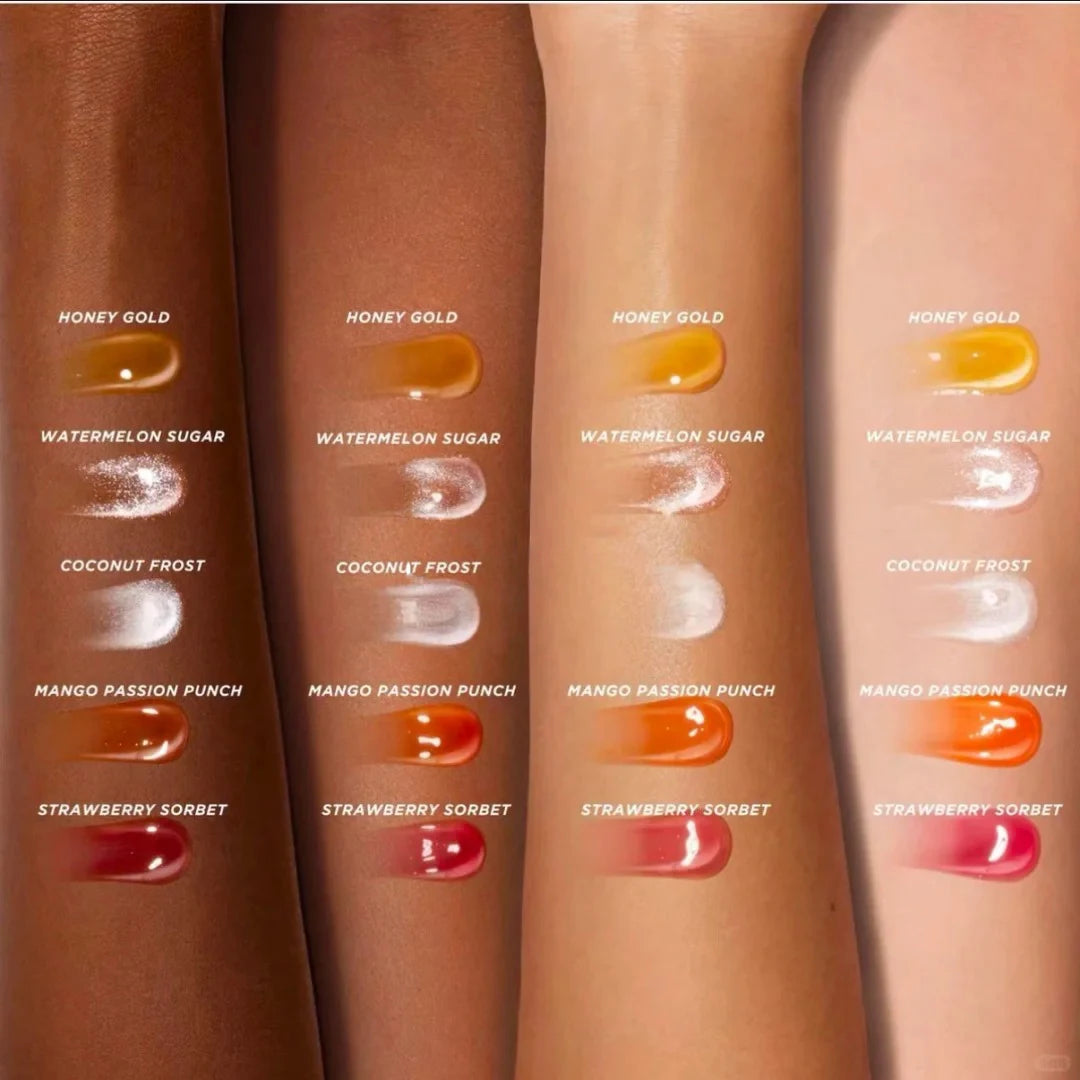 2025 Original Gisou Honey Watermelon Strawberry Essence Lip Oil Moisturizing Reduce Lip Lines Exfoliating Liquid Lip Gloss Care