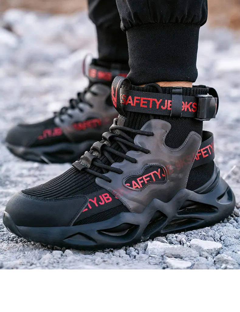 Man Safety Shoes Puncture-Proof Work Sneakers Lightweight Work Shoes Men Steel Toe Shoes Safety Boots Indestructible Shoes