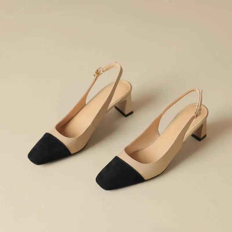 MORAZORA Big Size 34-43 New Genuine Leather Shoes Women Sandals Slingbacks Summer Shoes High Heels Party Wedding Shoes