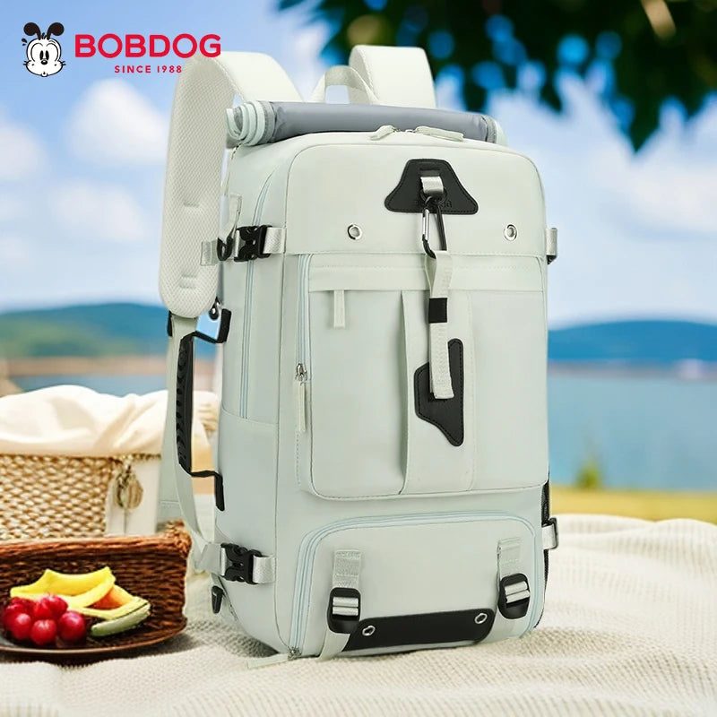 Large capacity men's backpack with high-end feel, travel backpack, sports outdoor luggage bag, mountain climbing bag, waterproof
