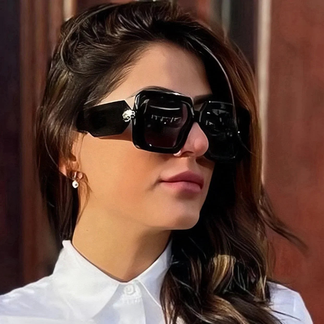New Oversized Square Sunglasses Women For Female Luxury Brand Designer Vintage Sun Glasses Popular Punk Elegant Sexy Lady Shades