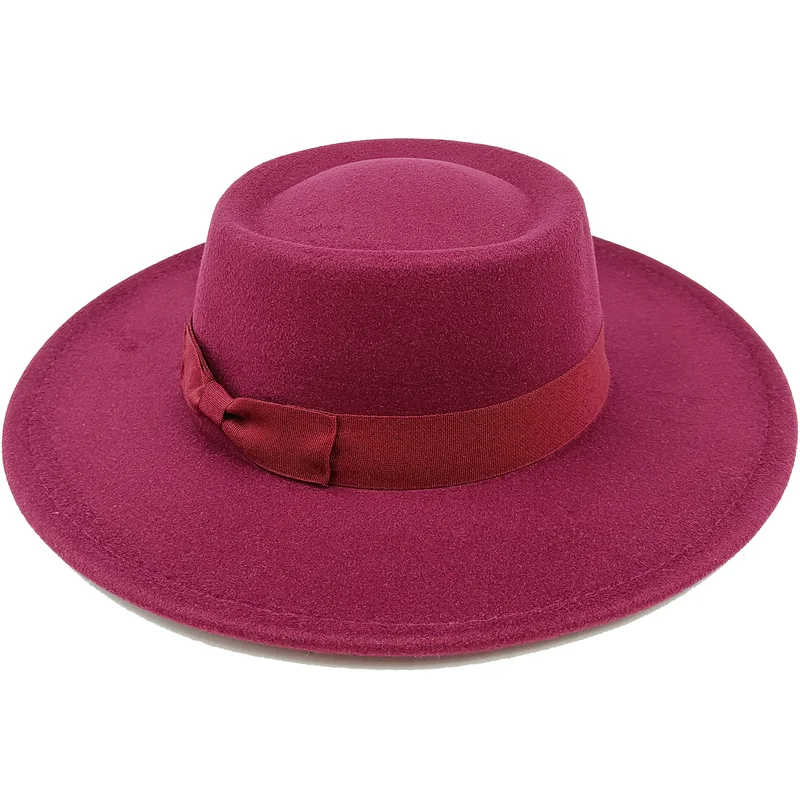 Sombrero Raised Top Fedora Hat 2023 New European and American Fedora Hat Jazz Hat Men's Round Top Hat New Wholesale Sombrero
