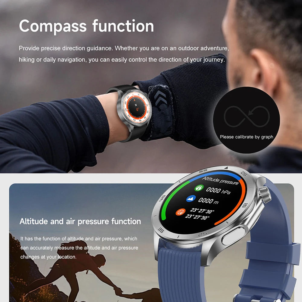 OPPO Watch X2 Latest Bluetooth Call Smartwatch Men GPS NFC Health Monitoring IP68 Waterproof Watch AMOLED HD Screen Smart Watch