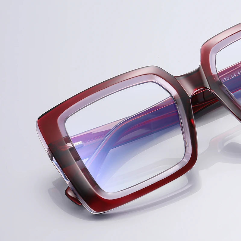 Square Photochromic Reading Glasses — Clear | KIMLUD