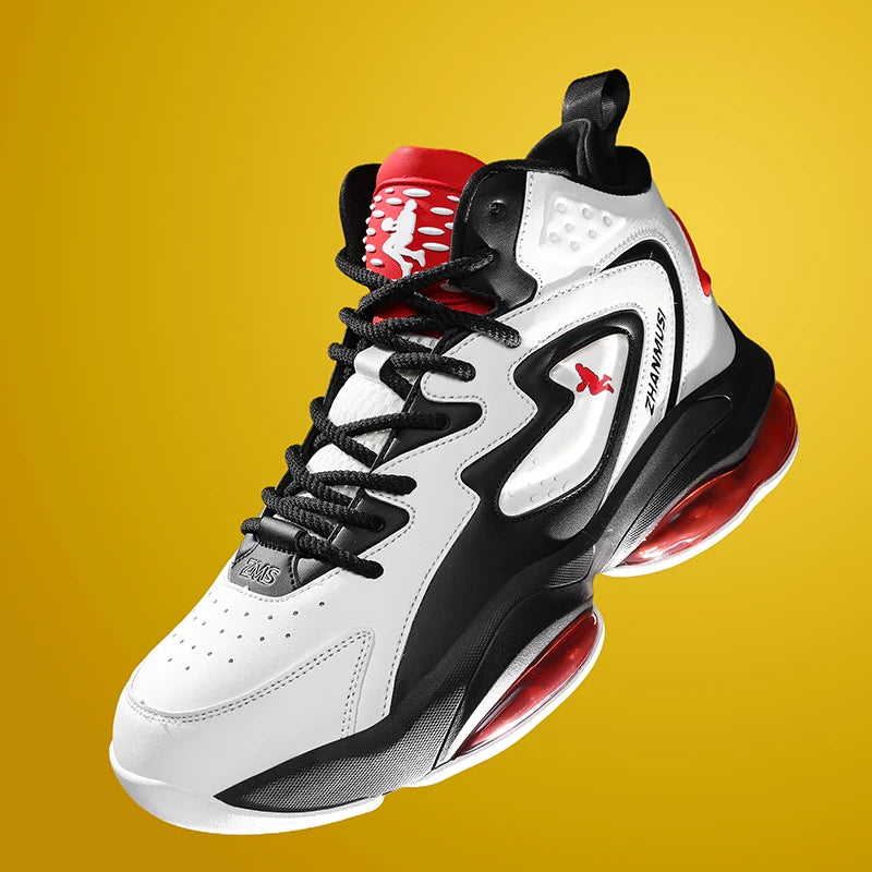 Men's Basketball Shoes Breathable Cushioning Non-Slip Wearable Runing Shoes Gym Training Athletic Basketball Sneakers for Women