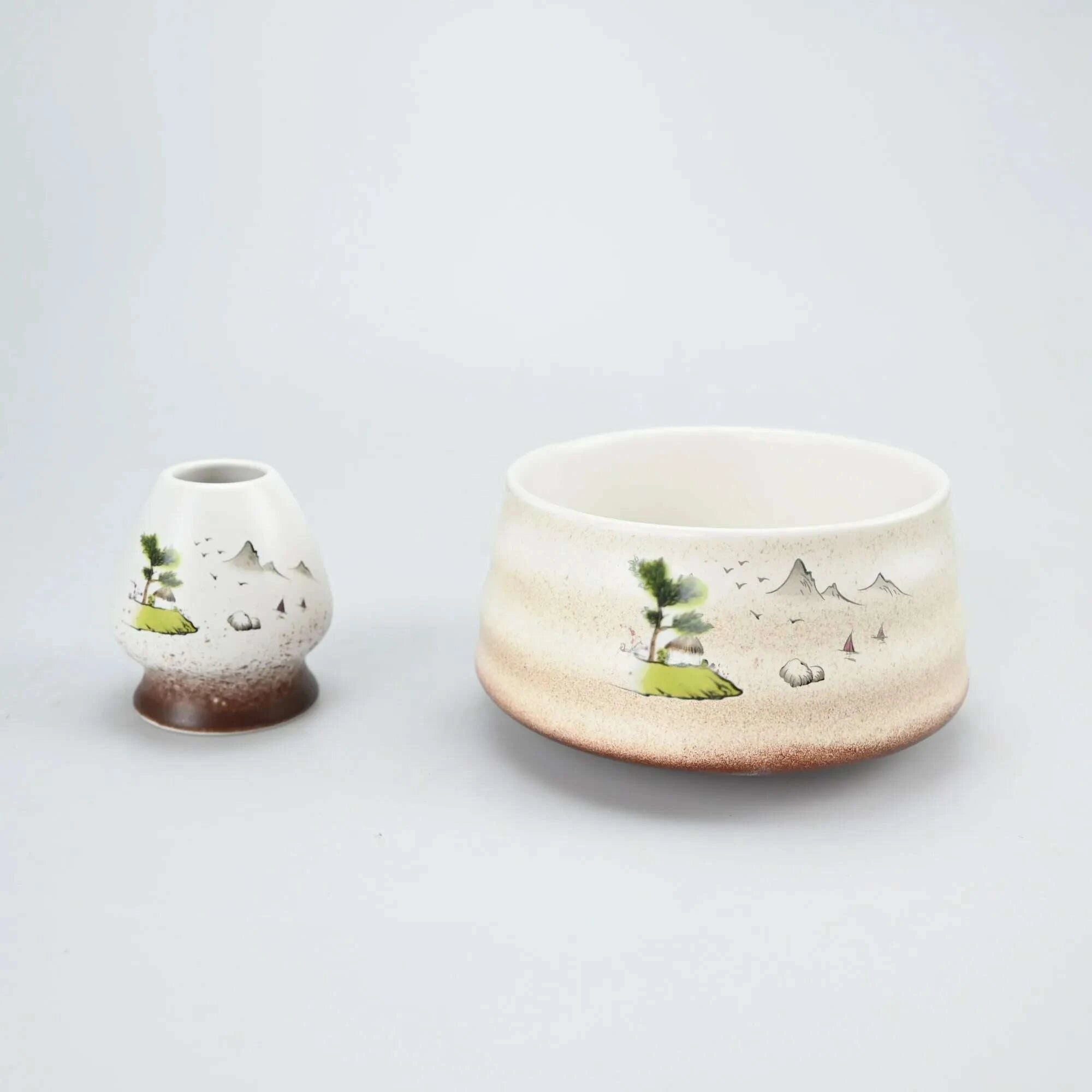 2pcs4pcs5pcsset-japanese-style-matcha-tea-set-with-tool-rack-including-bowl-whisk-spoon-great-gift-for-ceremonykimludkimlud-35568521