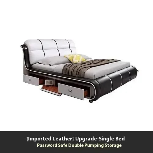 Fancy Wooden Queen Bed Adults Drawer Double Children Queen Bed Full Size Luxury Cama De Lujo Para Dormitorio Set Home Furniture