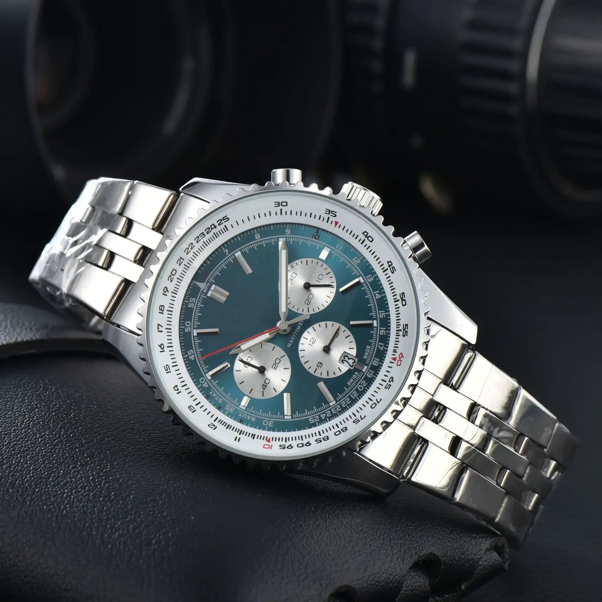 Original Replica Big Dial Multifunctional Automatic Man Watch  Vintage Mechanical Waterproof Male Wrist Watches