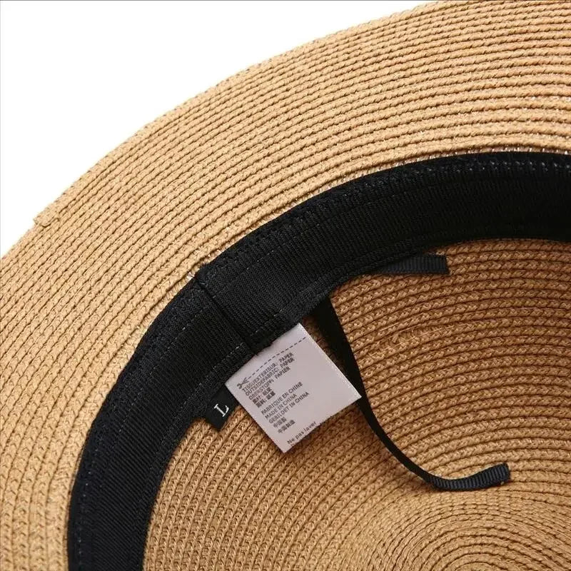 Panama Straw Sun Hat Plus Size 63cm Unisex — Natural | KIMLUD