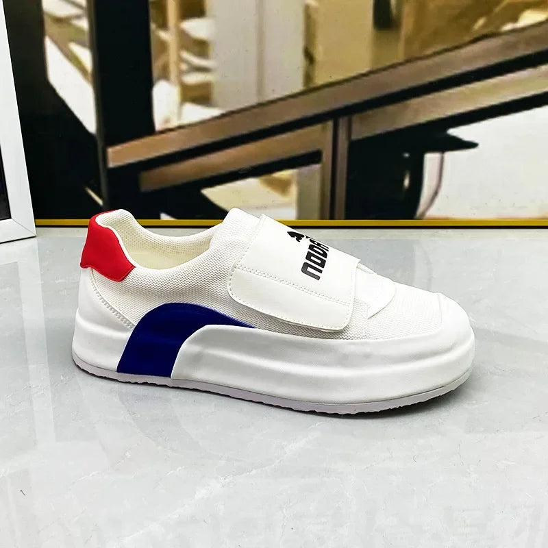 Sneaker Casual Men Designer Cover Bottom Board Shoe Fashion Microfiber Leather/Mesh Breathable Increased Internal Platform Shoes