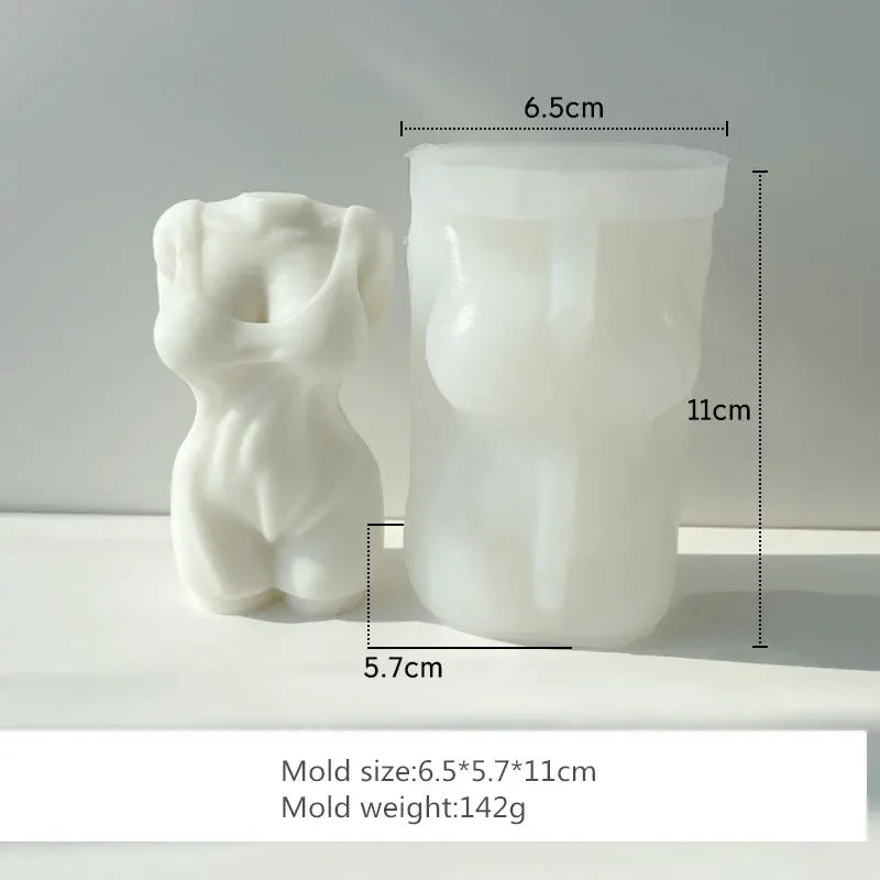 KIMLUD, Adonis Sculpture Torso Mold Human Candle Mold DIY Body Abdominal Muscle Man's Statue Plaster Sculpture Male Silicone Mold, KIMLUD Womens Clothes