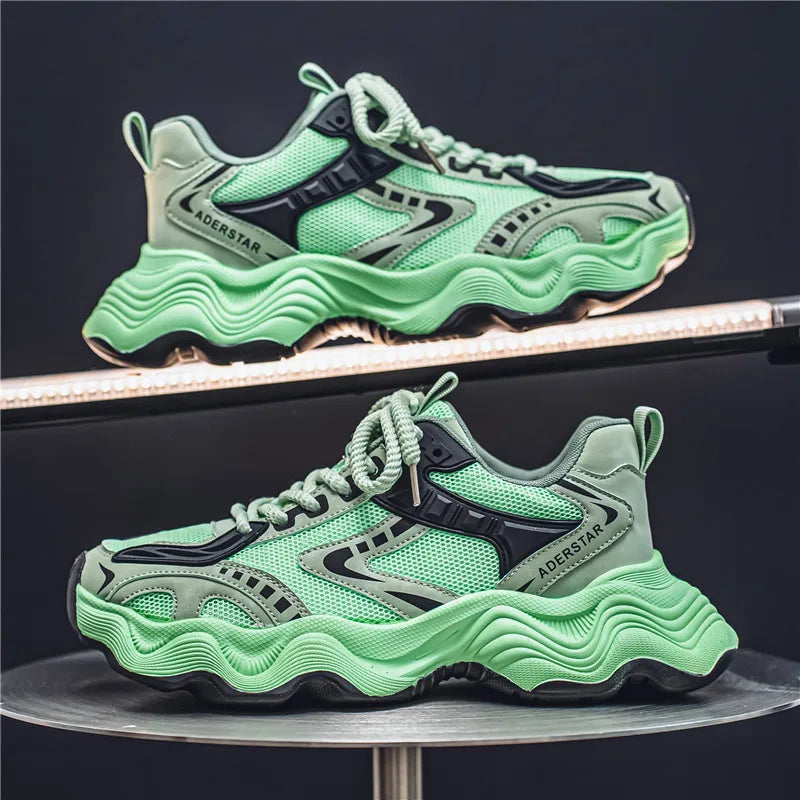 Chunky Sneakers – Breathable Lightweight – PVC Outsole – Men | KIMLUD
