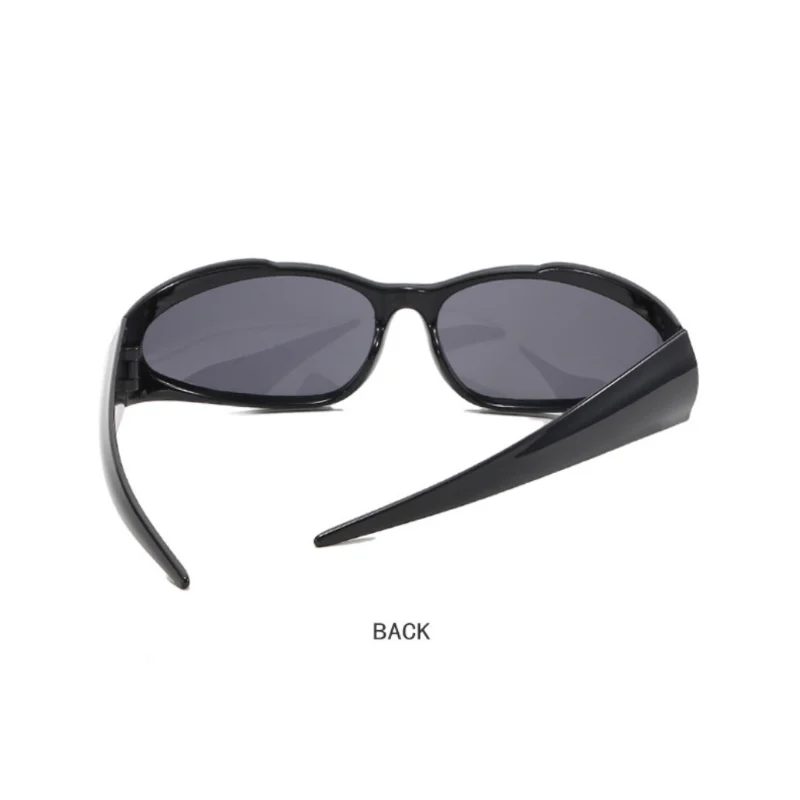 Women Retro Brand Design Fashion Shades Punk Sun Glasses Classic Wrap Around Y2k Sunglasses for Men Outdoor Sports Goggles - KIMLUD