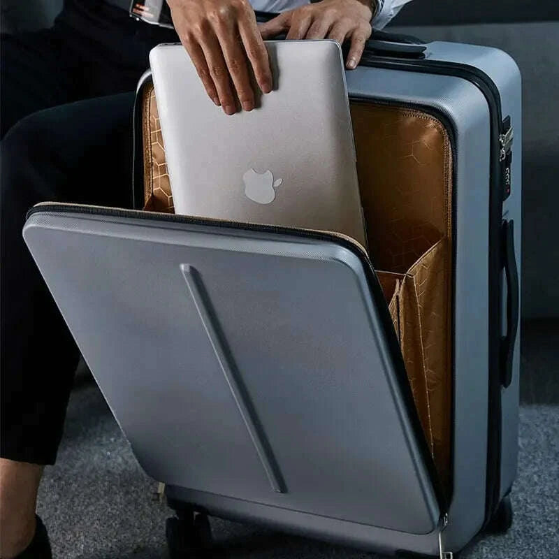 front-opening-laptop-luggage-small-20-boarding-trolley-case-24-mens-business-travel-lockbox-thick-set-dry-and-wet-separationkimlud-womens-fashion-34612913