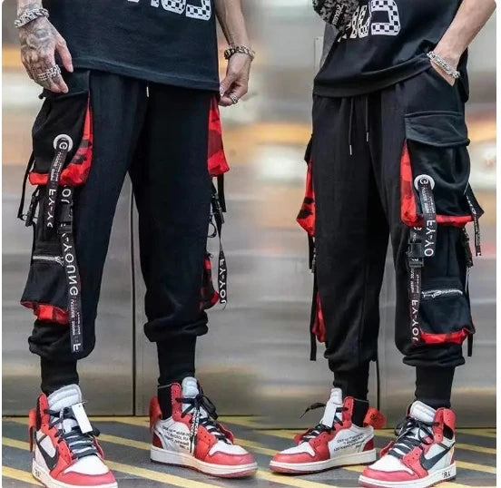 China-Chic functional style overalls for men in autumn and winter loose hip-hop fashion brand ins leggings halon pants cargo pan