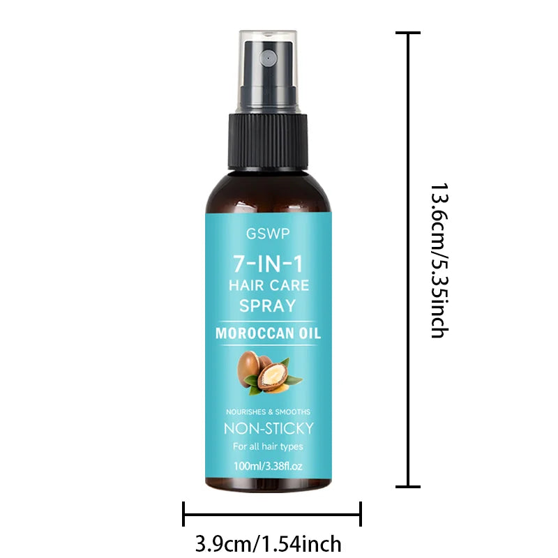 Argan Oil Hair Spray 7-in-1 Moisturizes and Protects — Turquoise | KIMLUD