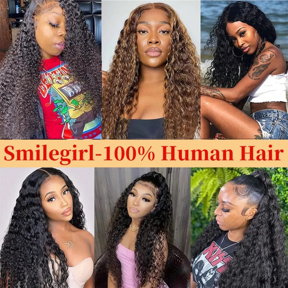 KIMLUD, 12A Brazilian Virgin 100% Human Hair Deep Wave Deep Curly Bundles Sew In Quick Weave Ponytail Closure Extensions 12-30 Inches, KIMLUD Womens Clothes