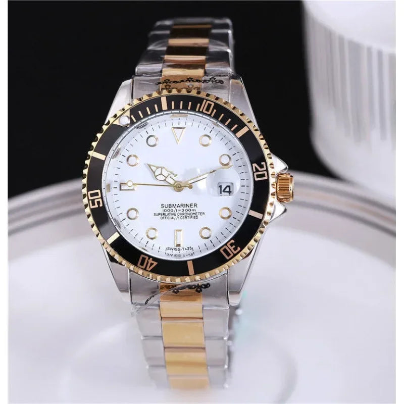 2025 Men Automatic Watch Business Waterproof Mechanical Watches Luxury Stainless Steel Day Date Mens Watch Man Gift AAA+