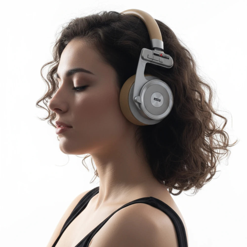 KIMLUD, UMELODY U3 ULTRA Active Noise Cancelling ANC Retro Wireless Bluetooth OVER-EAR ON-EAR metal Headphones Headset, KIMLUD Womens Clothes