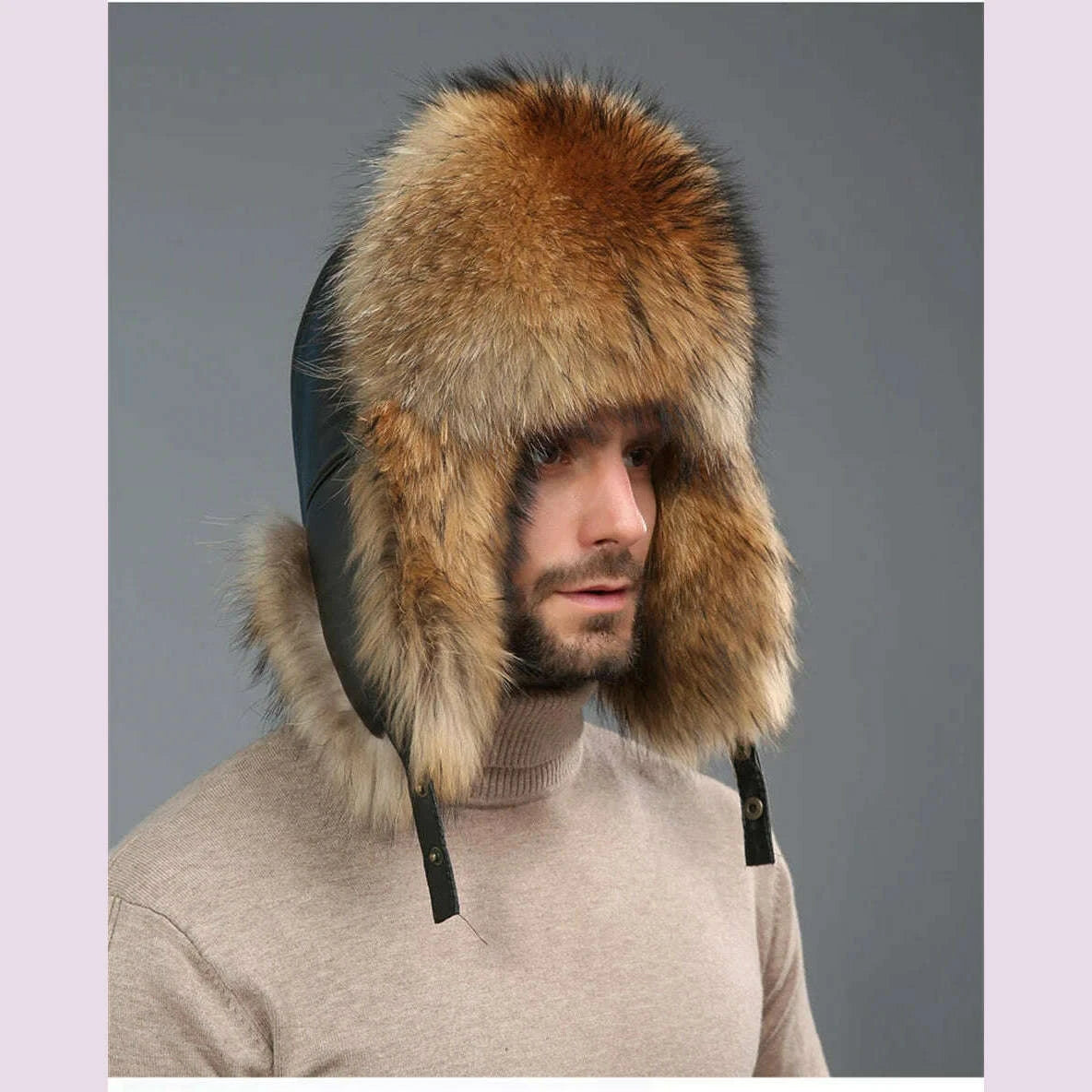 new-winter-mens-100-real-silver-fox-fur-bomber-hat-raccoon-fur-ushanka-cap-trapper-russian-man-ski-hats-caps-real-leather-hatkimlud-womens-fashion-34622495