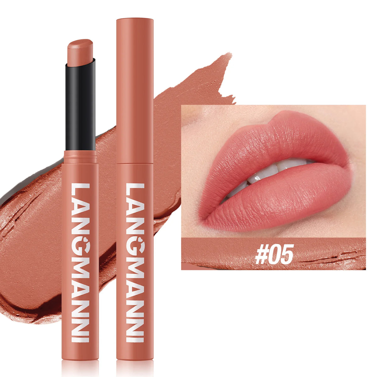 12 Color Matte Lipstick Pencil Waterproof Long Lasting Non-Stick Cup Lip Stain Tint Cosmetic Nude Lipstick Pen Makeup Maquillage