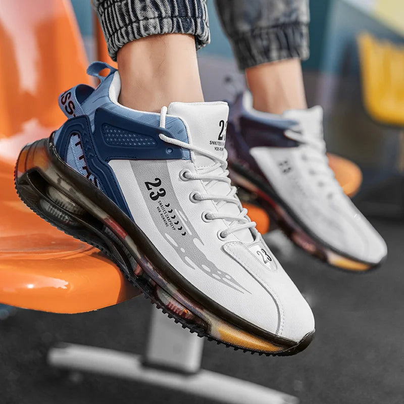 Mesh Breathable Sneakers Cushioned EVA — White | KIMLUD