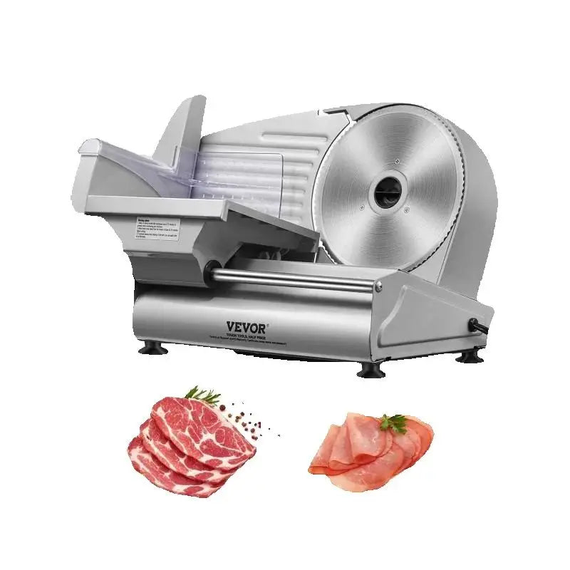 Stainless Steel Meat Slicer Electric — Silver | KIMLUD