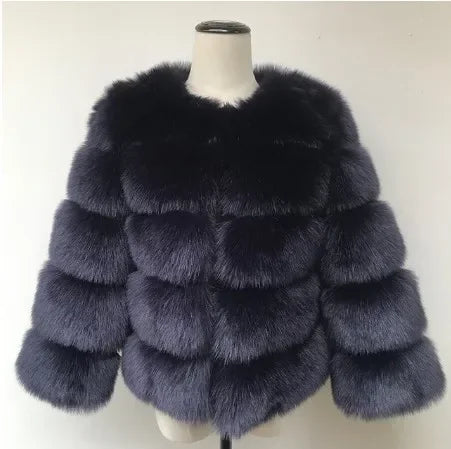 Faux Fur Coats Women Short Coat Jackets Elegant Jacket  Autumn Winter Y2k Furry Outerwear Mom Splice Thick Warm Coffe Coats