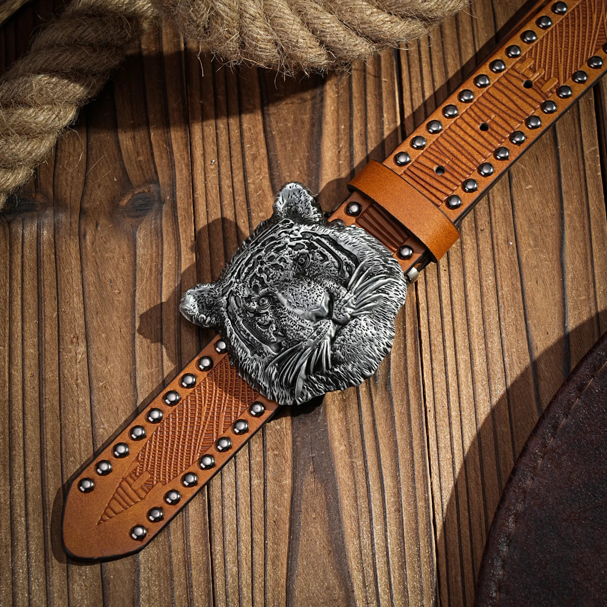 Belt – Retro Western Style – PU – Metal Buckle – Unisex | KIMLUD