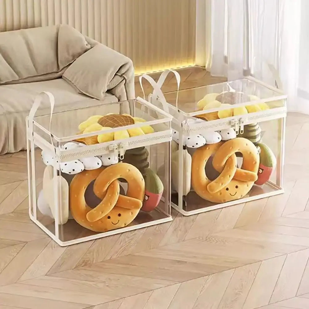 Clear Plastic Stackable Storage Box — Clear | KIMLUD