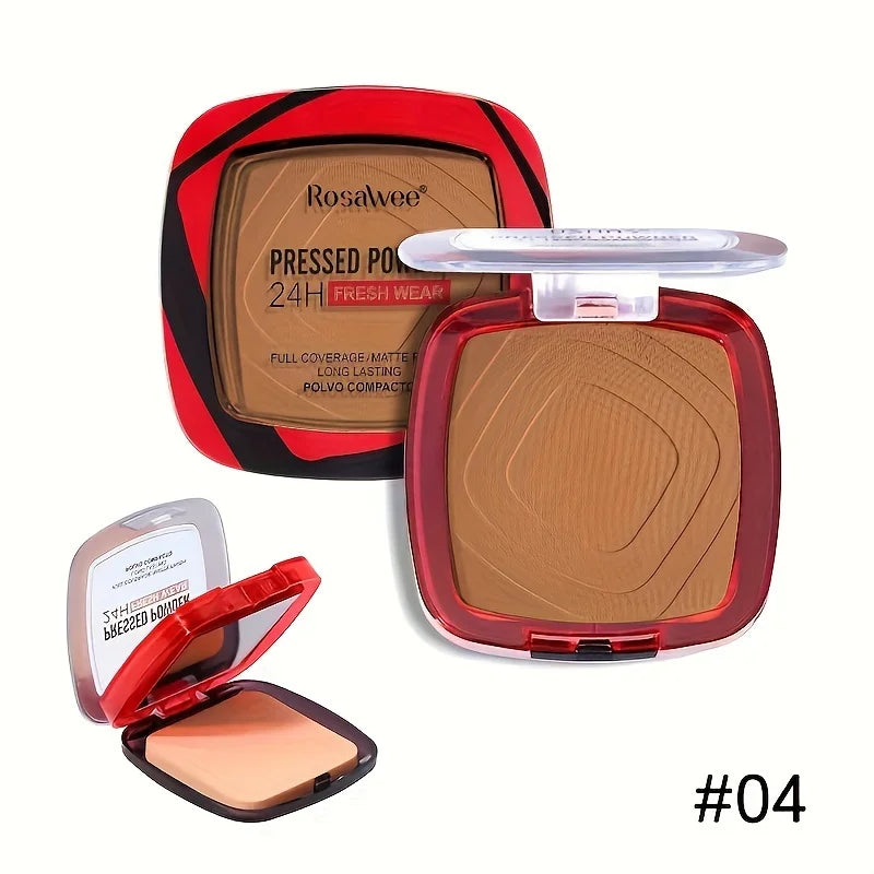 Matte Full Coverage Pressed Powder Foundation With Built-In Puff For 24-Hour Fresh Wear — Beige Nude | KIMLUD