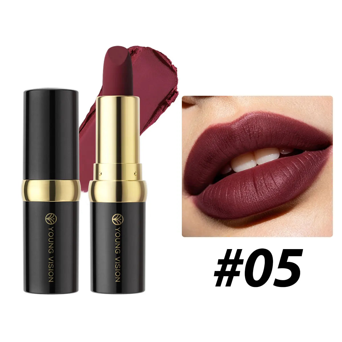 Velvet Matte Lipstick – Long Lasting Waterproof – Velvet Matte – Red | KIMLUD