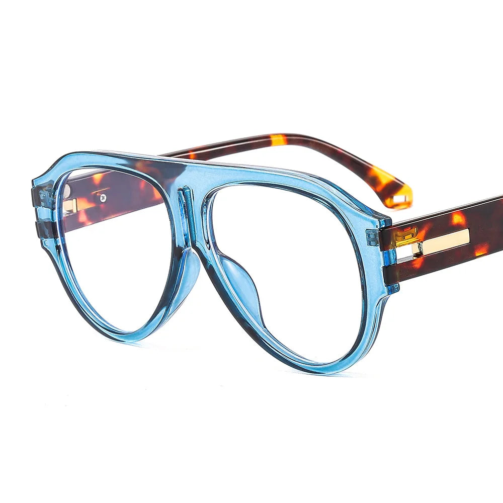 Square Frame Sunglasses Plastic Oversized Design UV Protection — Black | KIMLUD