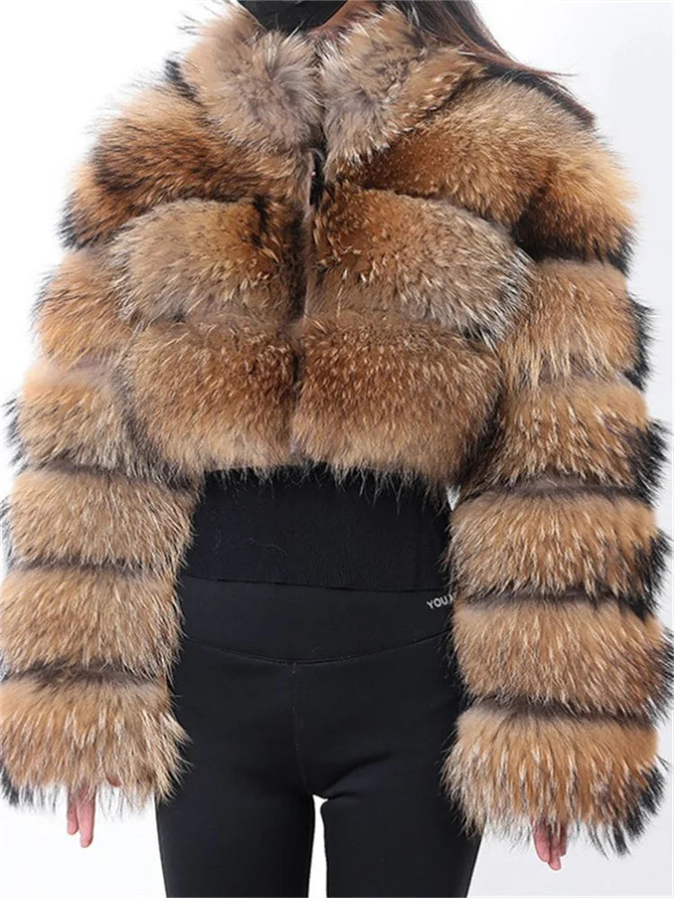 WESAYNB Winter Clothes 2022 Fashion Faux Fur Coats Women Long Sleeve Warm Tops Quilted Faux Fur Jackets For Women Wholesale