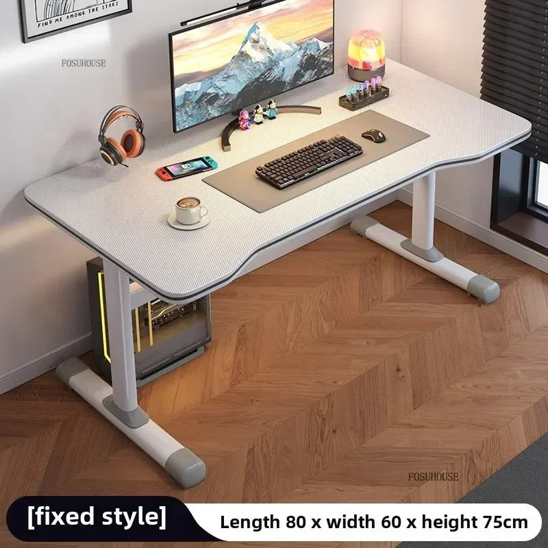 L Shape Desk Liftable Computer Table — Graphite Black | KIMLUD