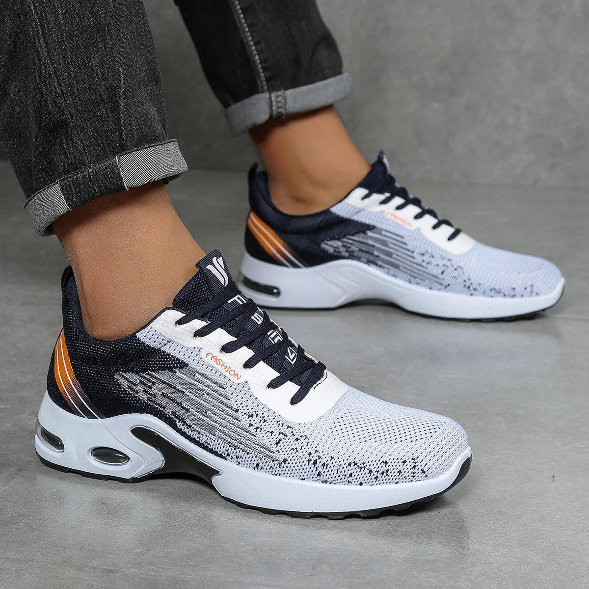 Men's Running Shoes – Breathable – Knitted Mesh | KIMLUD