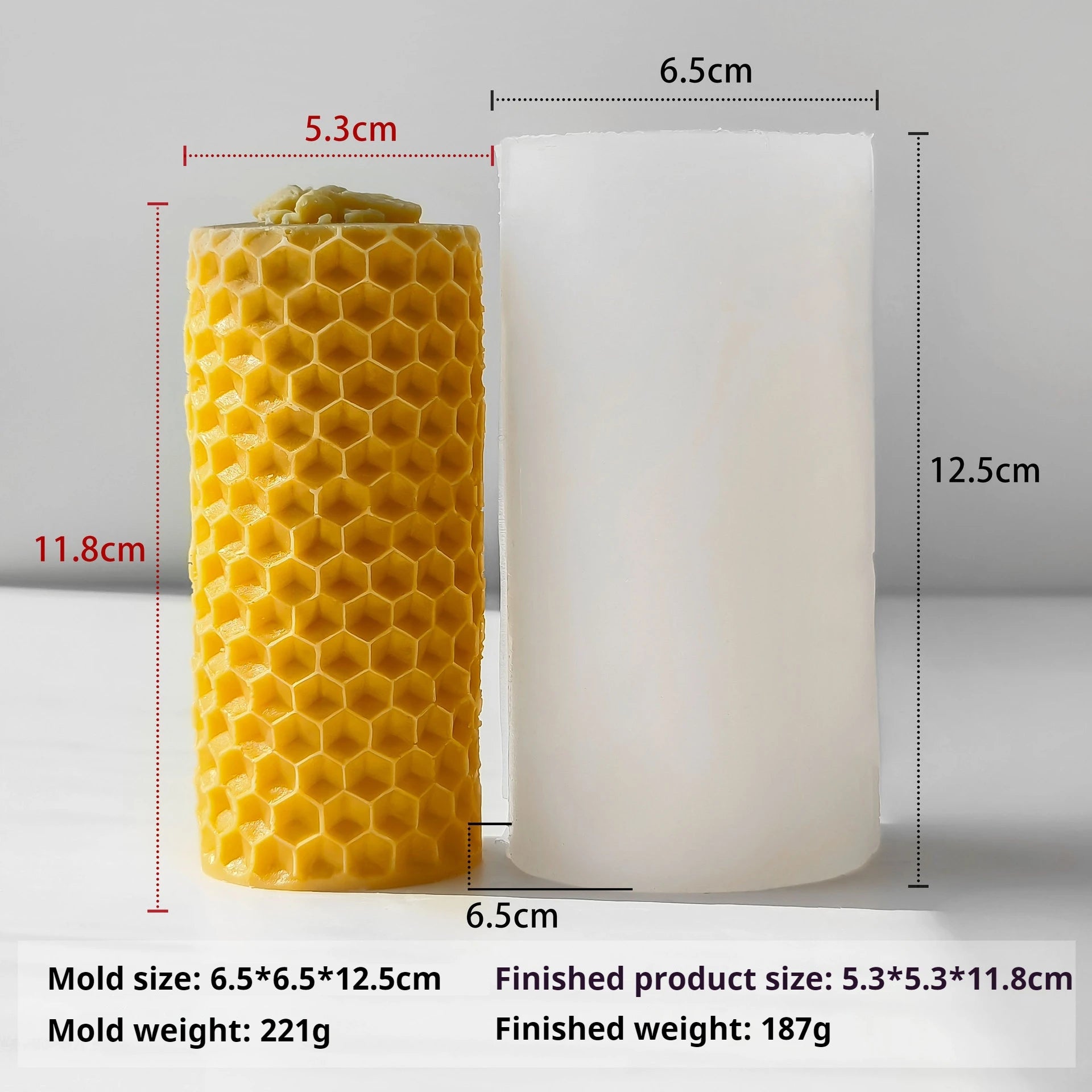 KIMLUD, 3D Silicone Candle Soap Mold Handmade DIY Plaster Sculpture Honeycomb Cylinder Homemade Scented Aromatherapy Gifts silicone mold, KIMLUD Womens Clothes
