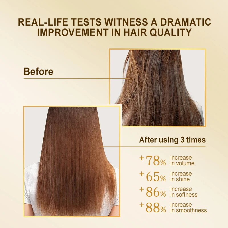 24 Nano Gold Hair Mask Repair Dry Damaged Frizzy Argan Oil Professional Hair Treatment Action Masks Smoothing Shiny Hair Care