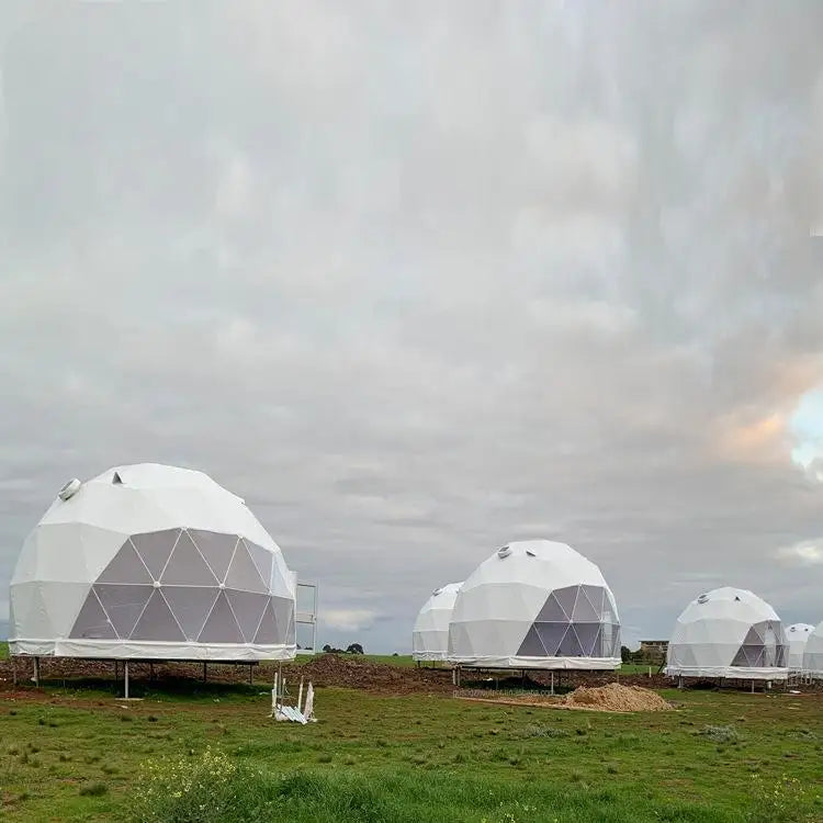 Geodesic Dome Tent 5-Meter Diameter — Cream | KIMLUD