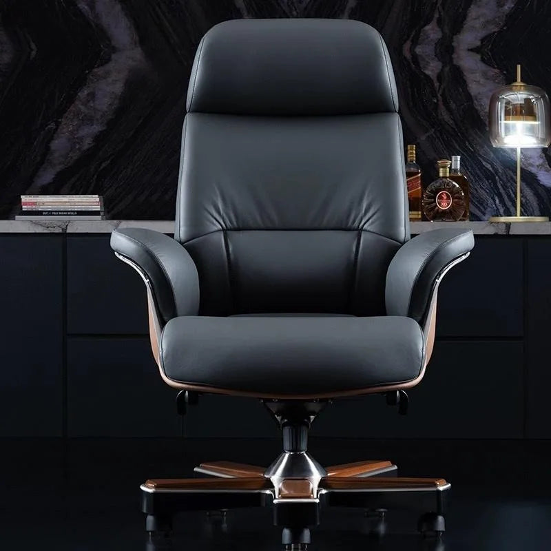 Office Chair - Modern Ergonomic - Cowhide | KIMLUD