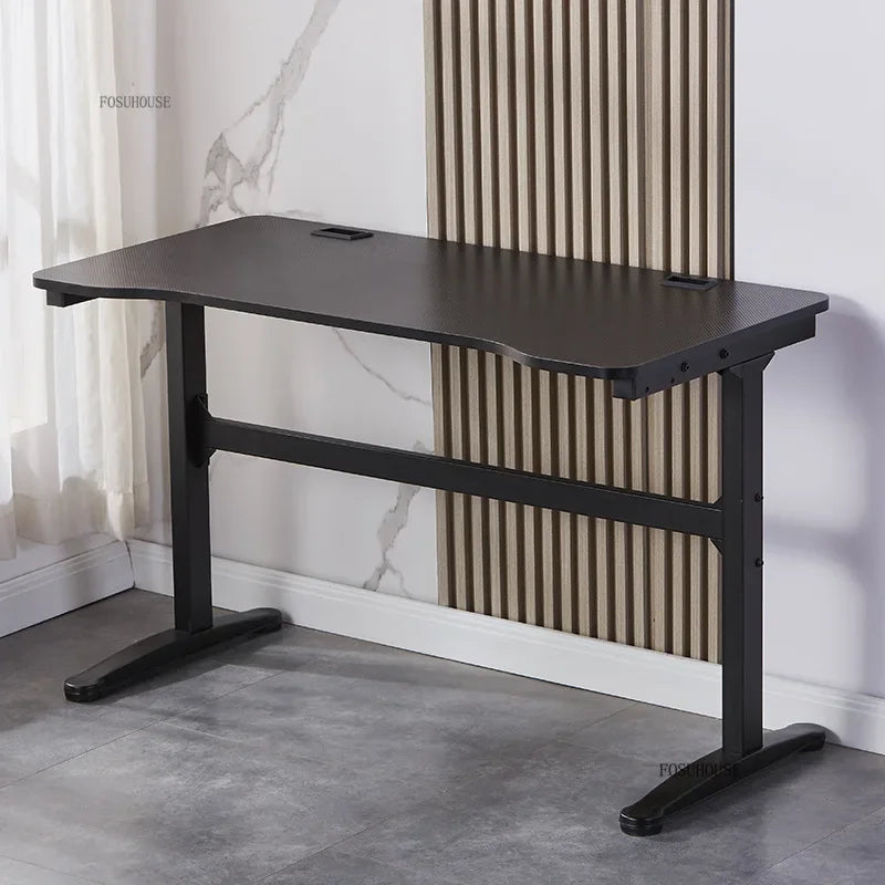 Carbon Fiber Computer Desks Desktop Home Gaming Desk Simple K-shaped Workbench Dormitory Student Study Desks Office Furniture A