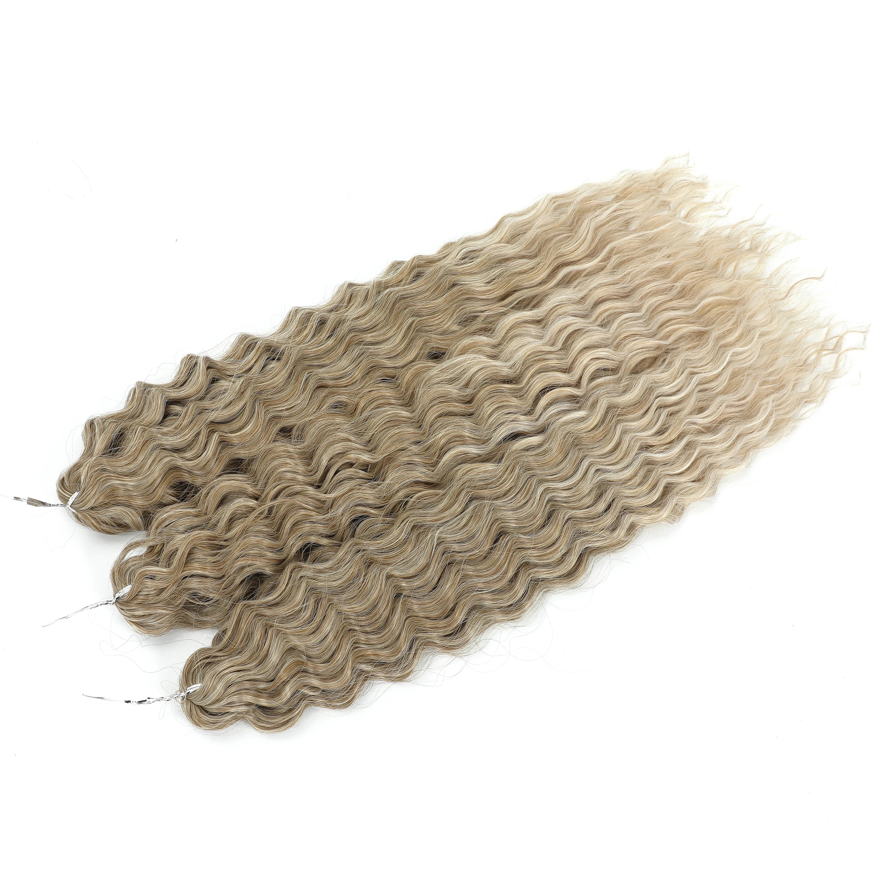 Crochet Braids Synthetic Hair High Temperature — Ombre Brown | KIMLUD