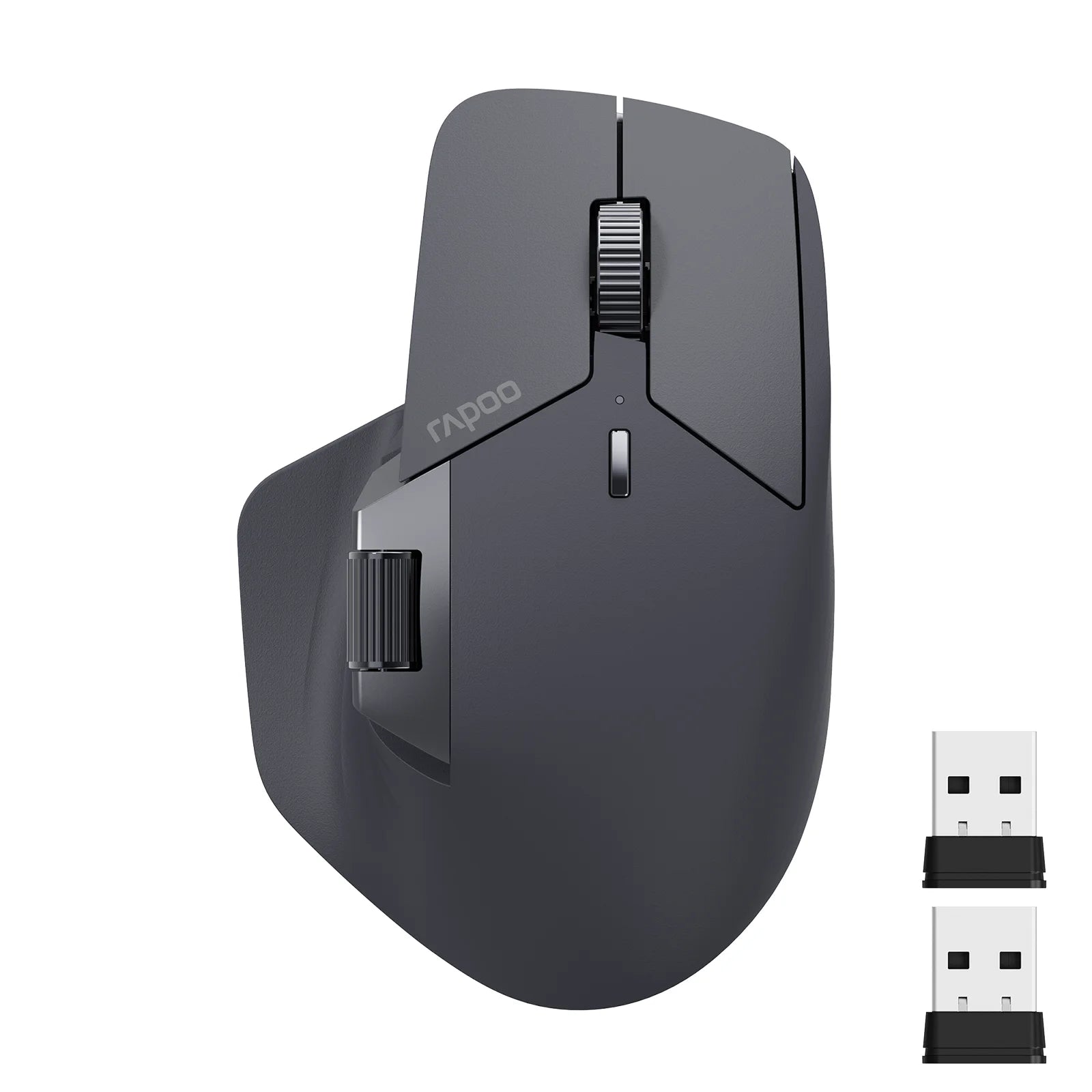 Ergonomic Matte Mouse Multi-Mode Bluetooth 4000 DPI — Graphite Gray | KIMLUD
