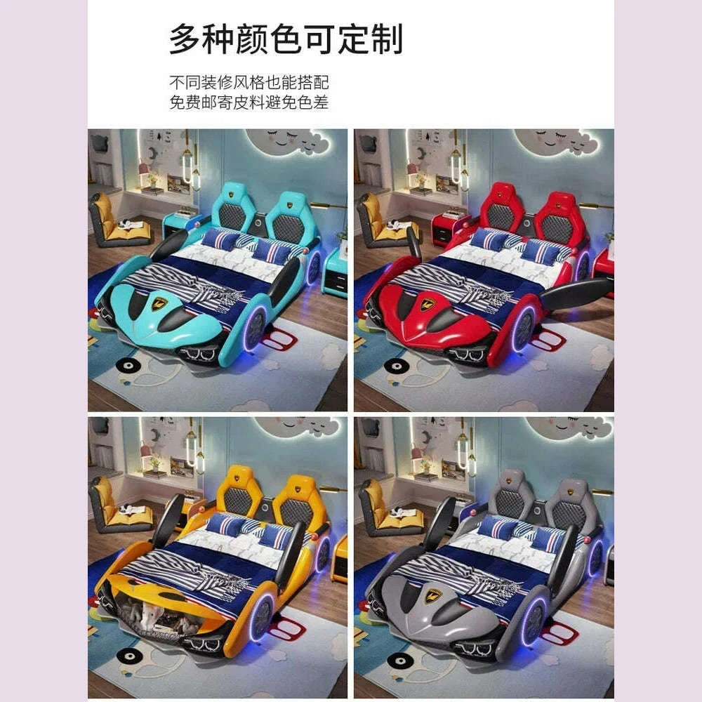 childrens-bed-boys-and-girls-18m-new-creative-cartoon-car-bed-15m-princess-leather-bed-with-guardrail-bluekimlud-womens-fashion-34604095